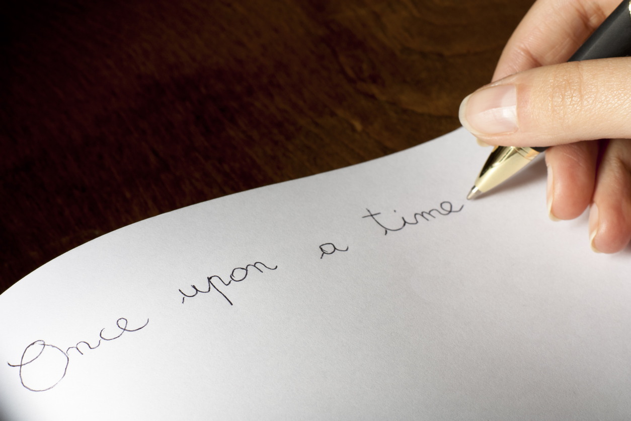 小説執筆の様子